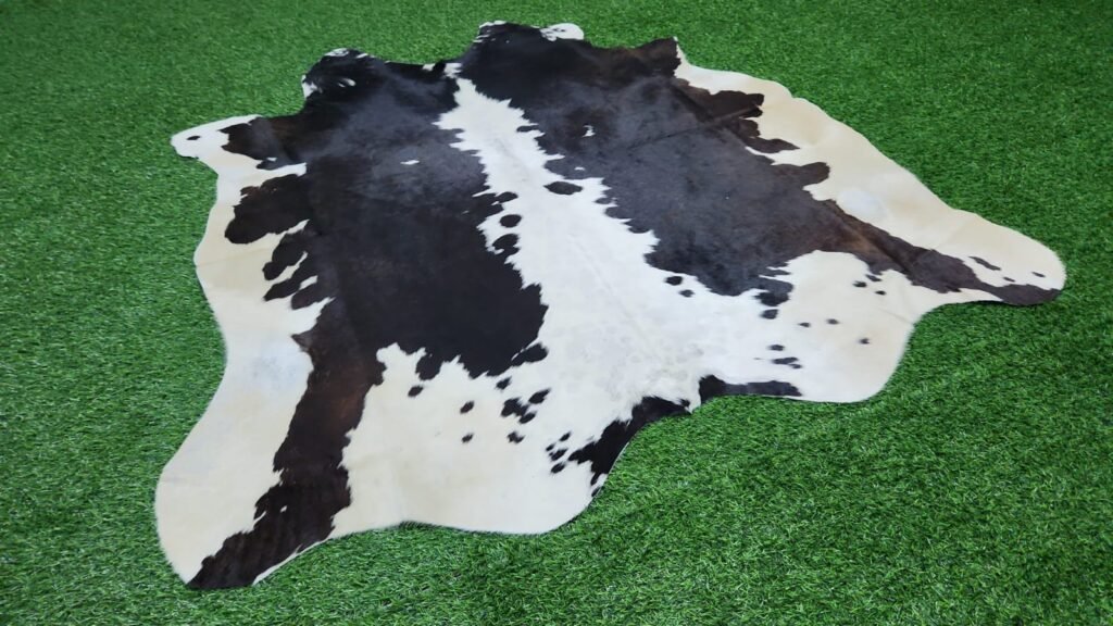 Black and white Cowhide Rug