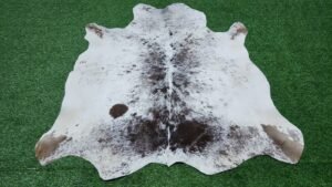 Multi shade cowhide rug