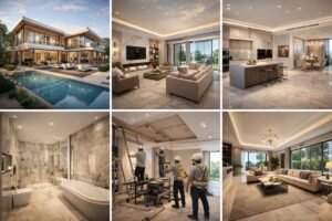 Emirates Hills villa renovation with luxury modern design in Dubai