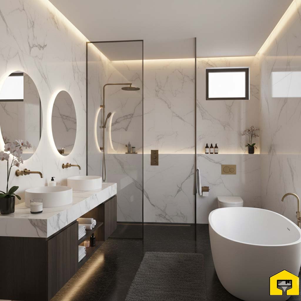 Luxury home renovation in Dubai with modern interior design