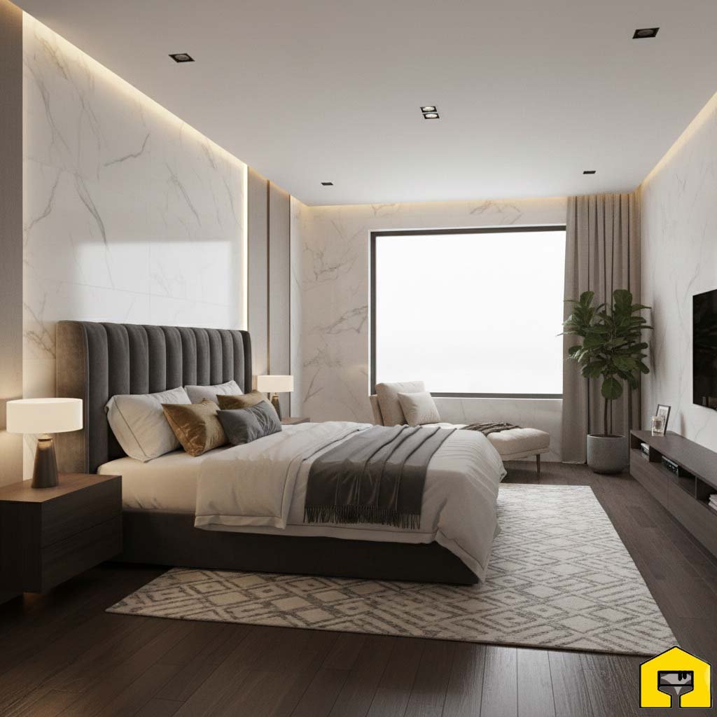 Luxury home renovation in Dubai with modern interior design