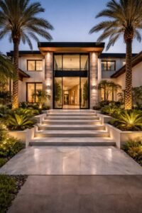 luxury villa exterior remodeling dubai modern entrance renovation