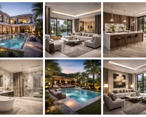 villa renovation exterior in Arabian Ranches Dubai with modern architecture