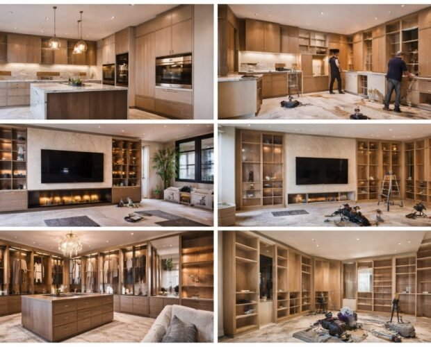 Luxury custom carpentry in Dubai villa