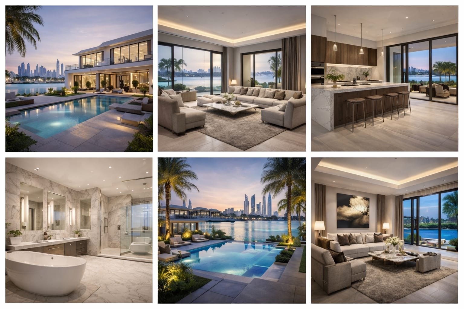 Luxury Villa Renovation Palm Jumeirah Dubai | Modern Waterfront Villas