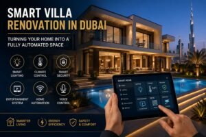 smart villa renovation dubai luxury automated home exterior