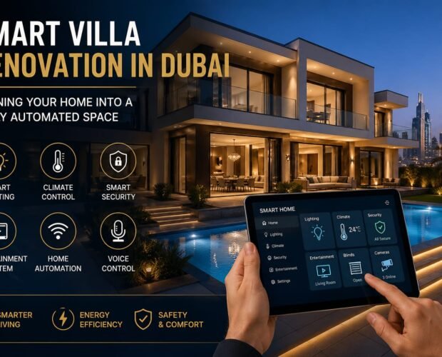 smart villa renovation dubai luxury automated home exterior