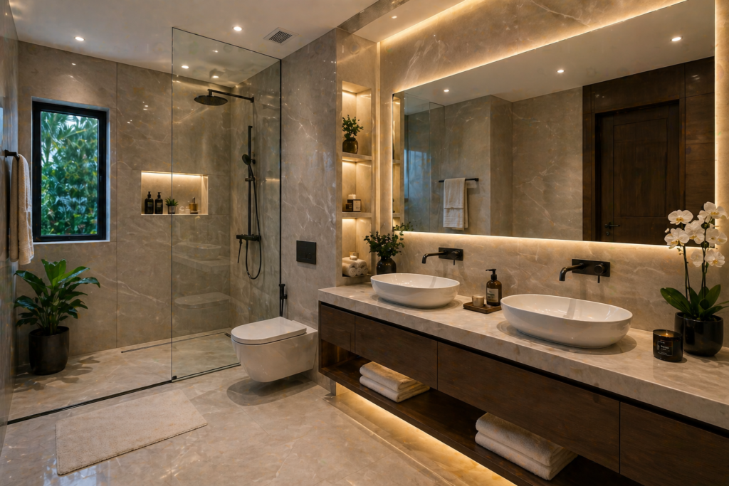 bathroom renovation villa Dubai luxury design