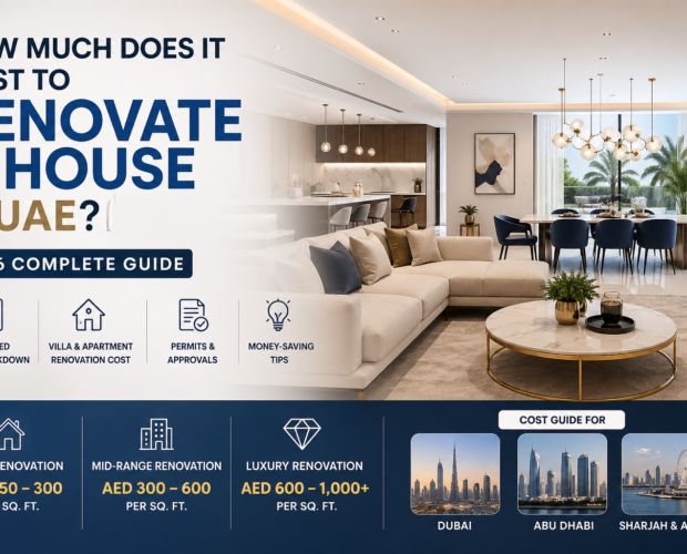 house renovation cost UAE guide showing villa interior and renovation pricing breakdown