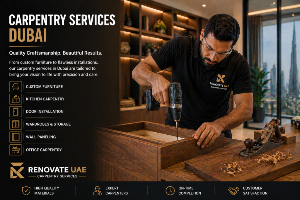 Professional carpenter Dubai woodwork expert Renovate UAE