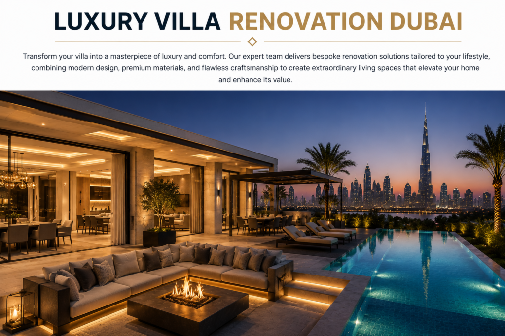 luxury villa renovation dubai