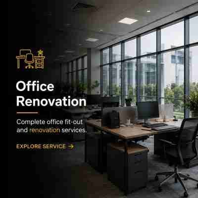Modern office fit out and workspace renovation in Dubai