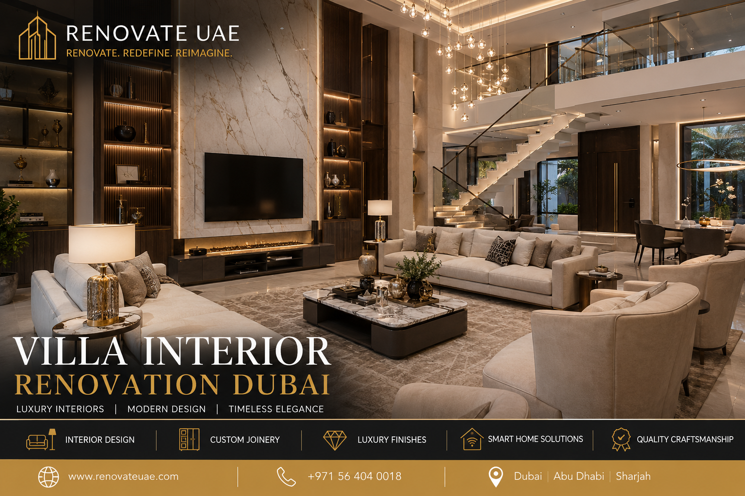1 Villa Interior Renovation Dubai Luxury Interior Design UAE