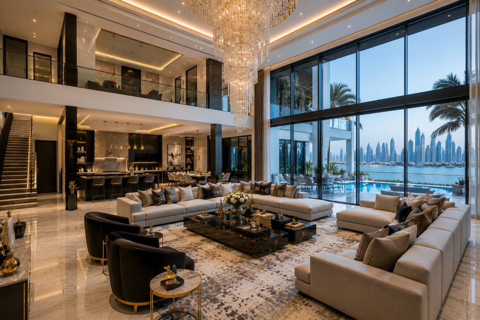 Complete home renovation with luxury double height=