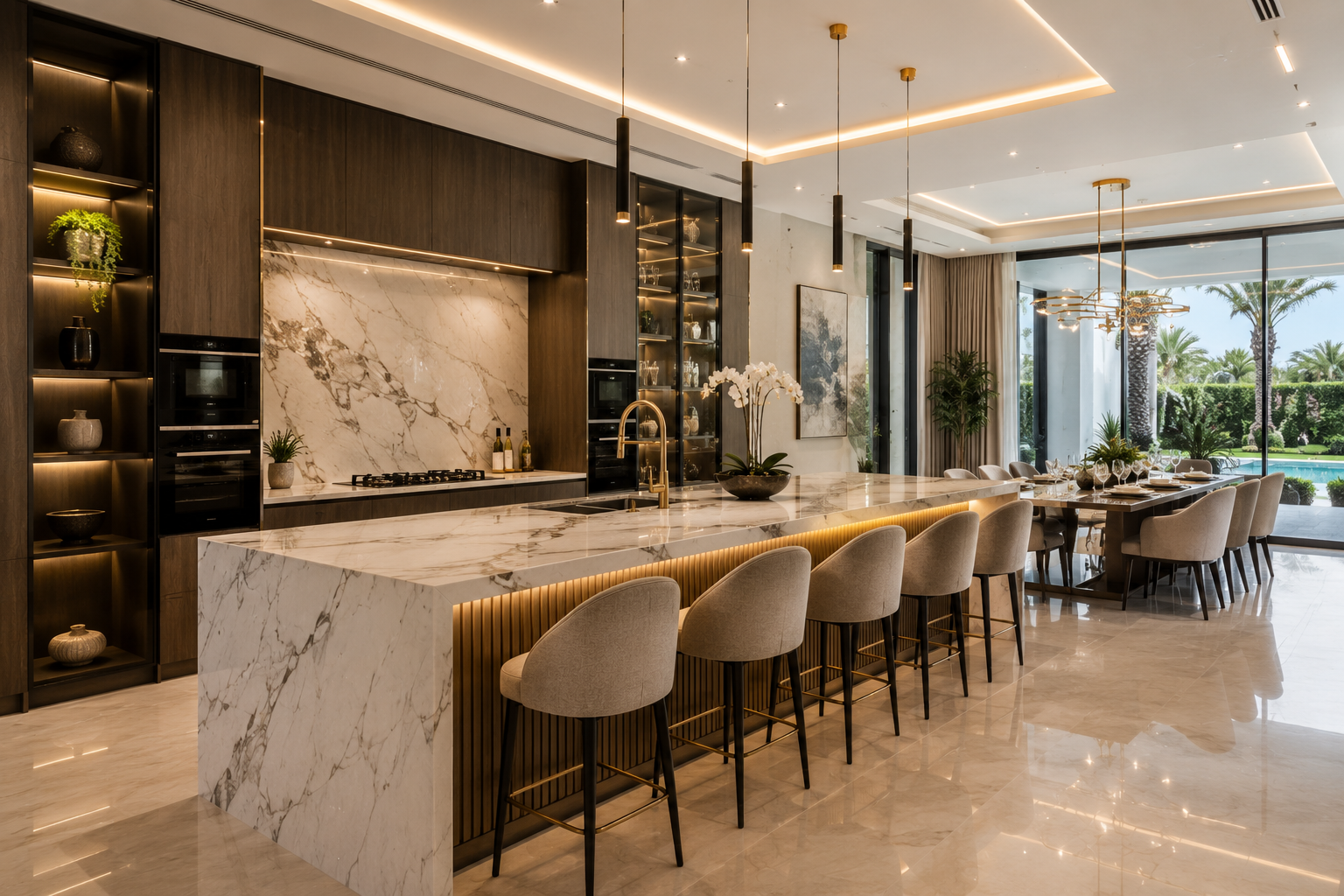 Mohammed Bin Rashid City renovation luxury kitchen design Dubai