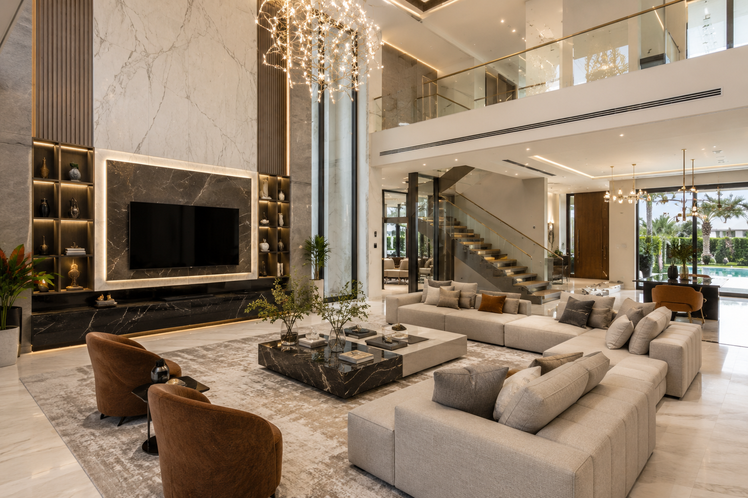 Mohammed Bin Rashid City renovation luxury living room Dubai