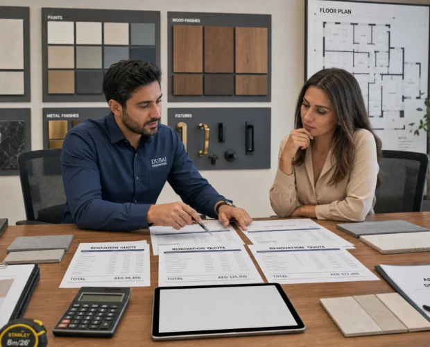 How to Compare Contractors Renovation Quotes in Dubai - Main Image