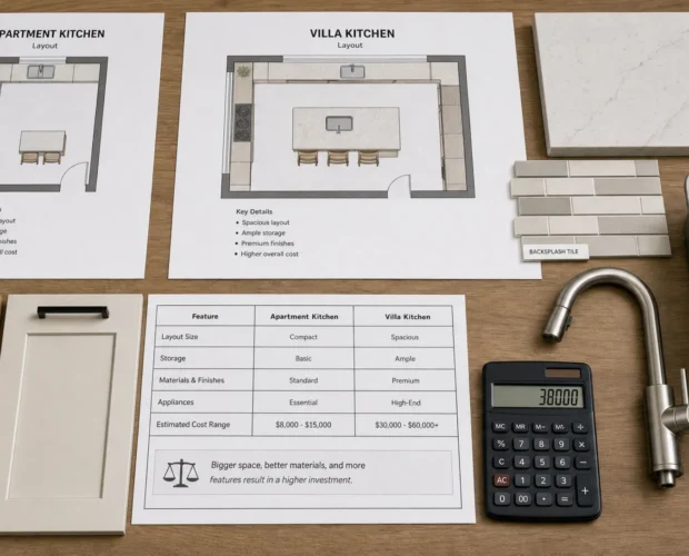 Average Kitchen Reno Cost for Apartments and Villas - Main Image