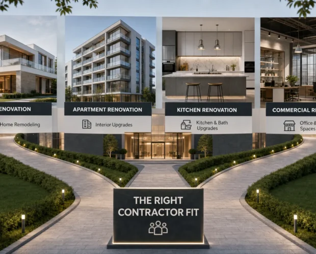Multiple renovation paths merge toward one clear choice for a home project in the UAE.