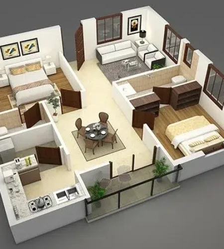 3D Floor Plan - Home Extension Dubai